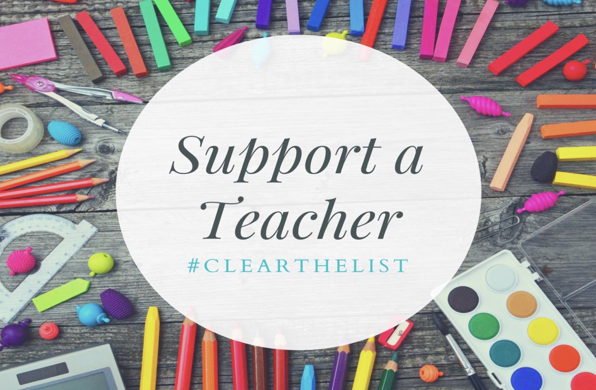 Kindergarten teacher here! We start school this week. I try to keep my class fun, engaging, and a place for exploring. We are in need of some supplies, books, and fun activities. Would love your support, Thank you. #clearthelists #clearthelist 

amazon.com/hz/wishlist/ls…
