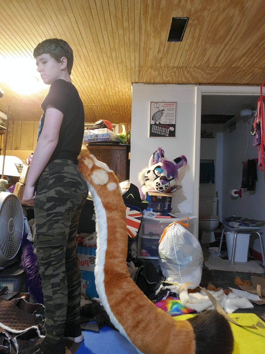 KryptidKreation's tweet photo. Made the tail for Aliouros the Snep/Lynx! https://t.co/HqA6cSJXaf