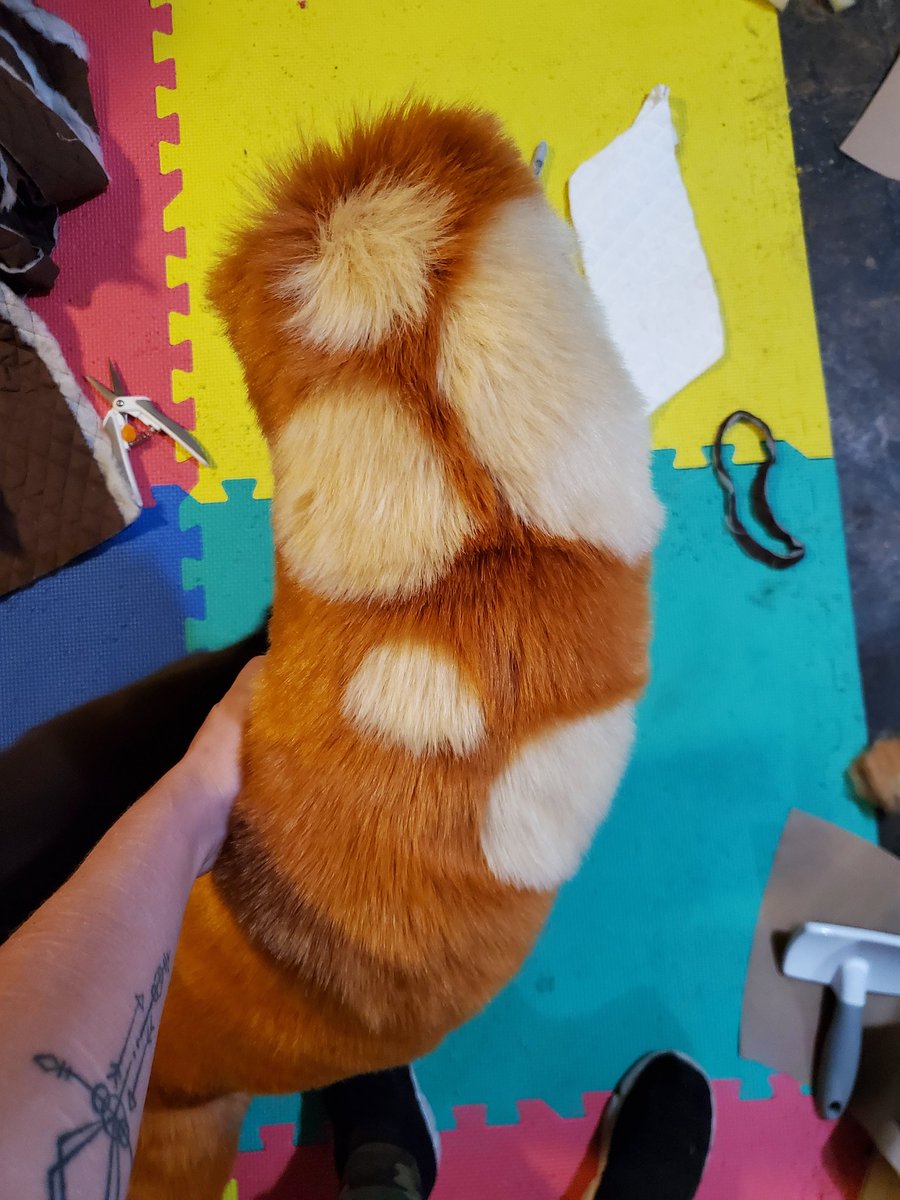 KryptidKreation's tweet photo. Made the tail for Aliouros the Snep/Lynx! https://t.co/HqA6cSJXaf