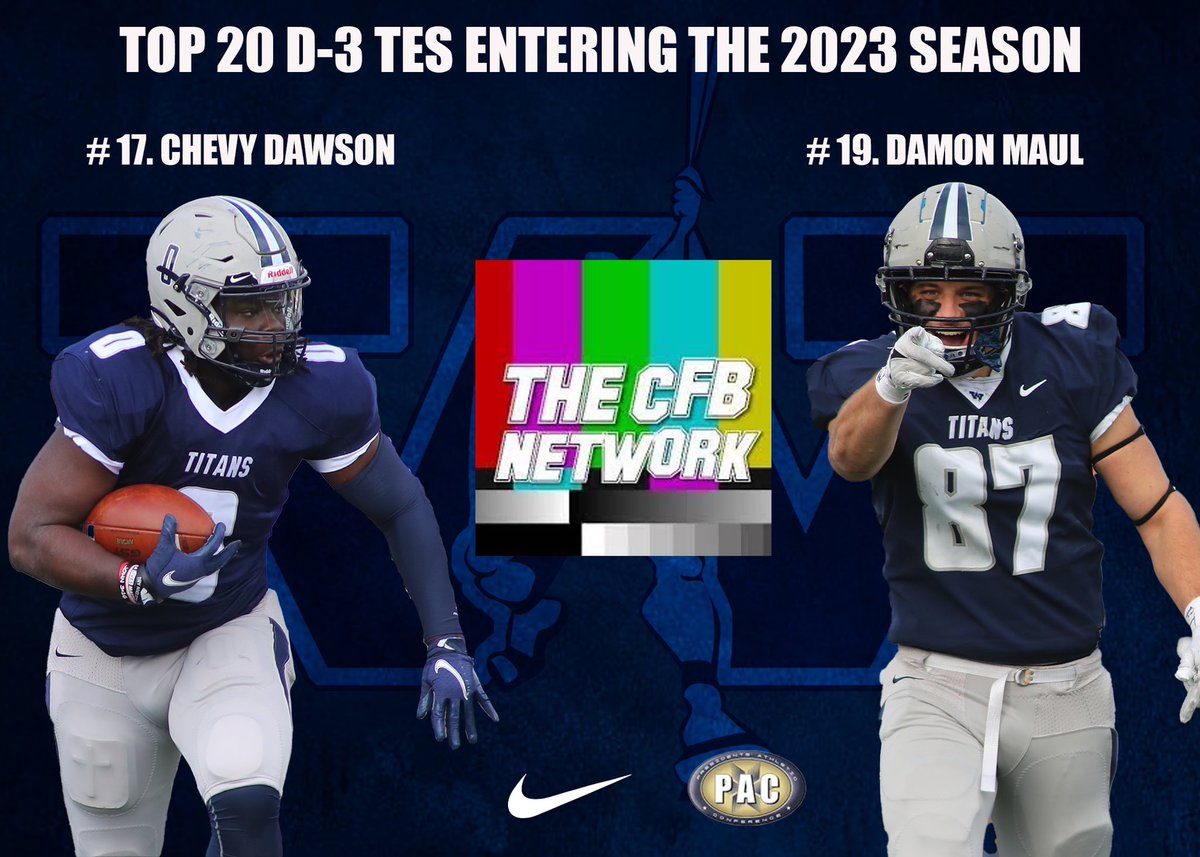 Put Chevy and Damon on the list of top TE’s to keep an eye on this season. 🚾⚔️ #EarnYourSword | #TitanUp