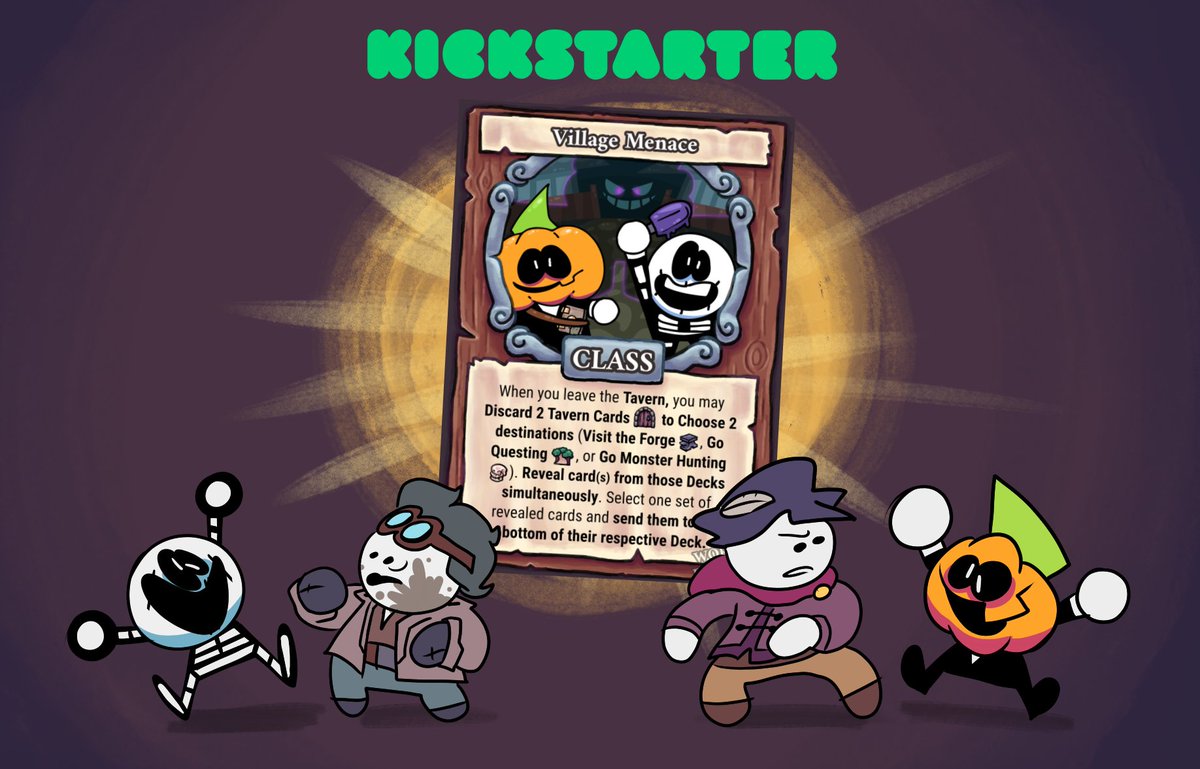 The beautiful man <a href="/CircleToonsHD/">CircleToonsHD</a> put the scary kids in his game: Fool’s Blade!! It is a big honor to have my characters in a board gamed!! go support it!! URL downstairs! ⬇️