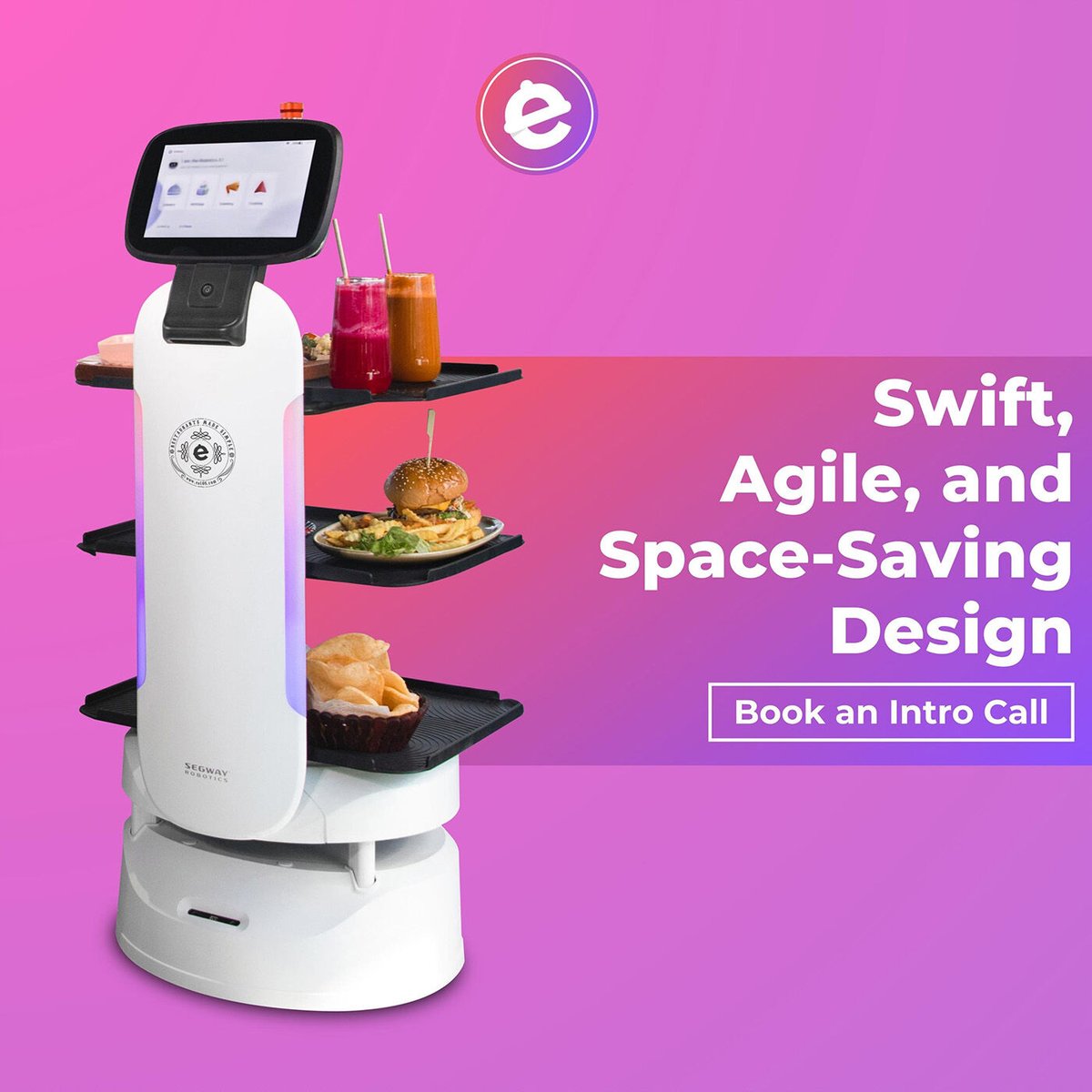 myeatos's tweet photo. Revolutionizing the restaurant scene, this space-saving powerhouse combines elegant design and agile navigation, leaving a lasting impression.
#ServeBot #eatOS #restaurantautomation #agile #restaurantmadesimple https://t.co/9YG8FrsVRv