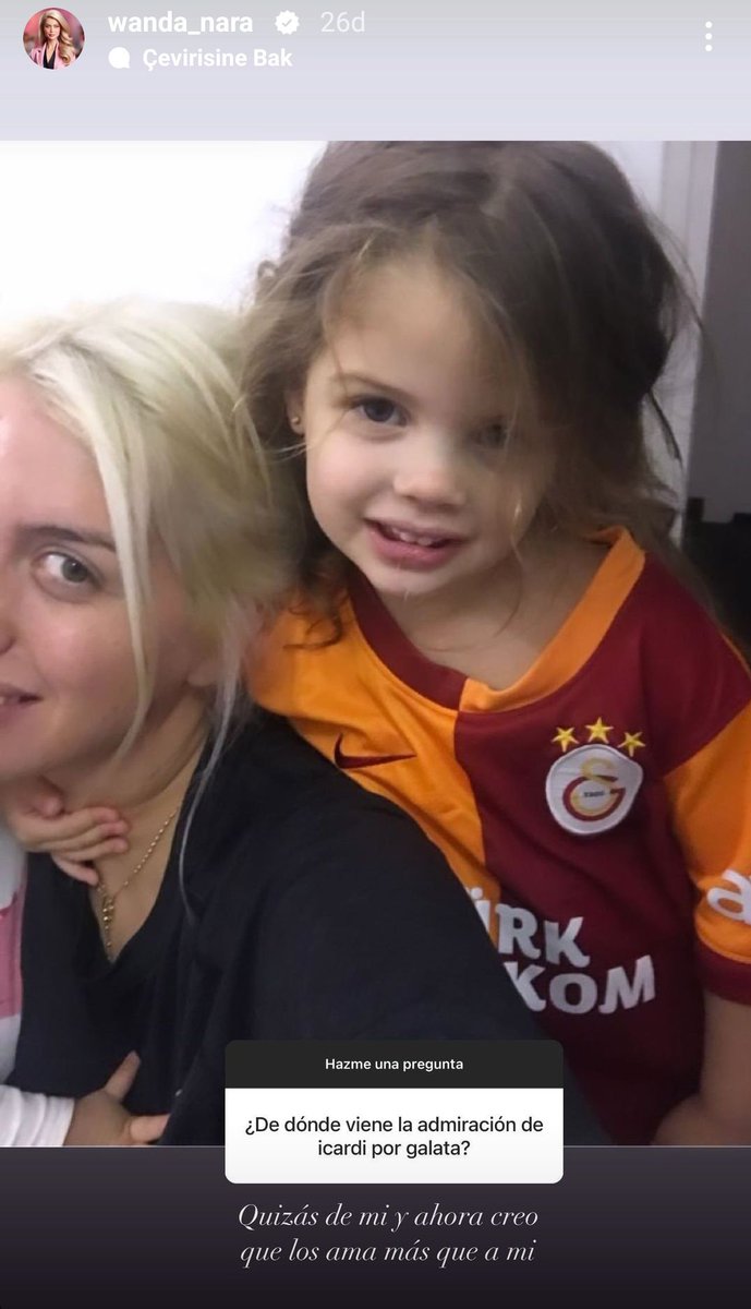 'Icardi'nin bu Galatasaray hayranlığı nereden geliyor?' Wanda Nara: 'Benden geliyor olabilir ve artık Galatasaray'ı benden daha çok sevdiğini düşünüyorum.'