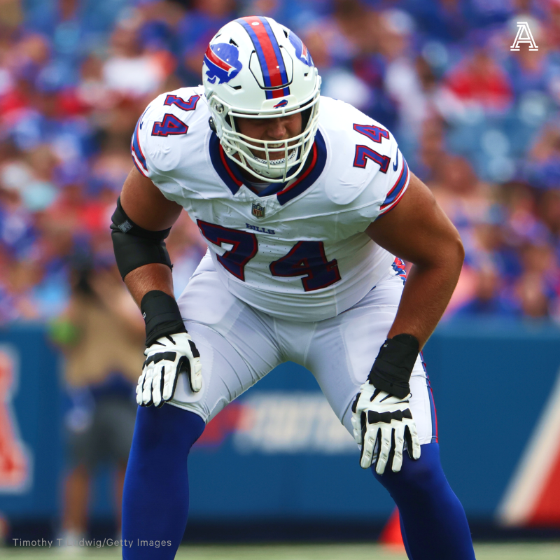 TheAthletic's tweet photo. What if we told you that a baby model is the Buffalo Bills' swing tackle?

Meet Ryan Van Demark — the model turned pro athlete. With one more good performance, he could earn a roster spot (and maybe a call from Fisher-Price).

@JoeBuscaglia details @Ryan_Van_Demark's journey ⤵️