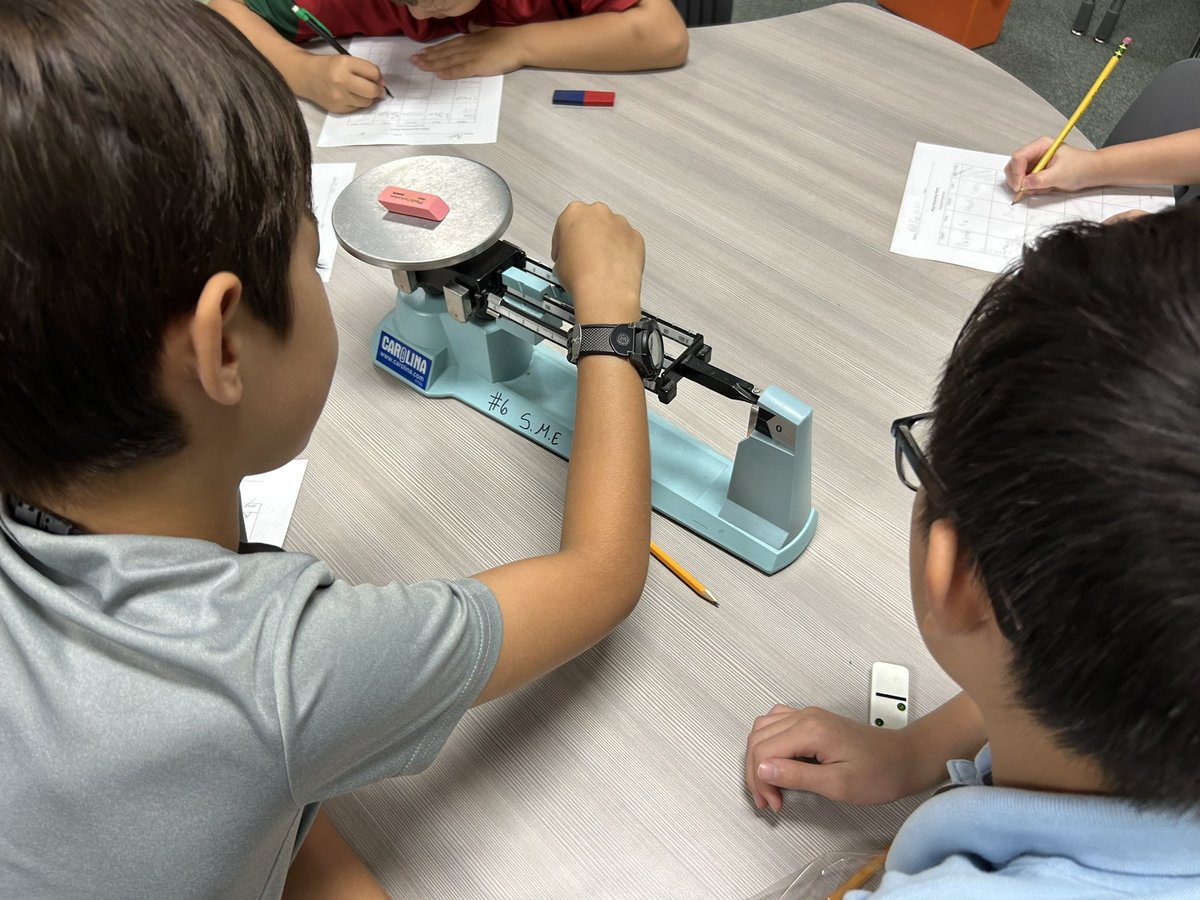 Jessica Boysen (@mrsjessboysen) on Twitter photo Investigating the physical property of mass using the triple beam balance. <a href="/SME_Sparklers/">Sugar Mill Elementary</a> <a href="/FBISDscience/">Fort Bend ISD Science</a> Investigating the physical property of mass using the triple beam balance. <a href="/SME_Sparklers/">Sugar Mill Elementary</a> <a href="/FBISDscience/">Fort Bend ISD Science</a>