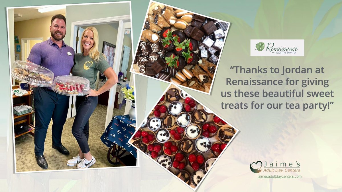 Tea parties are so fun to host and especially when Jordan Patrick Gates is coordinating the treats and set up! What a beautiful array of goodies. Our members are so grateful for your hospitality. Thanks for making another event special! 🍓🍰🍪😍
#lutzfl #memorycare #alzheimers