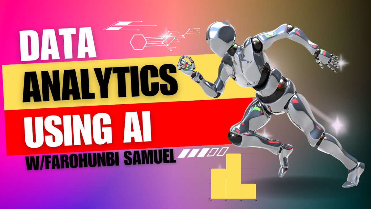 FarohunbiS's tweet image. Data Analytics is one of the 5 most required skills in 2023.
I started a series of Data Analytics training.
Learn how Analyze Data using AI in this video.
youtu.be/71AXprlflGM
#dataanalytics #aigenerated #googlesheettutorial