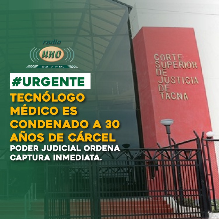 radiouno_pe's tweet photo. 🛑#Último| Tecnólogo es sentenciado a 30 años de prisión efectiva al ultrajar a menor de edad en 2019.
📌Poder Judicial ordena captura inmediata de Mauricio Zeballos Llontop, tecnólogo acusado.
@Rosario_Sasieta @FiscaliaPeru @Poder_Judicial_ @Latina_pe @MimpPeru @atv_noticias https://t.co/PoZMJdrKMT