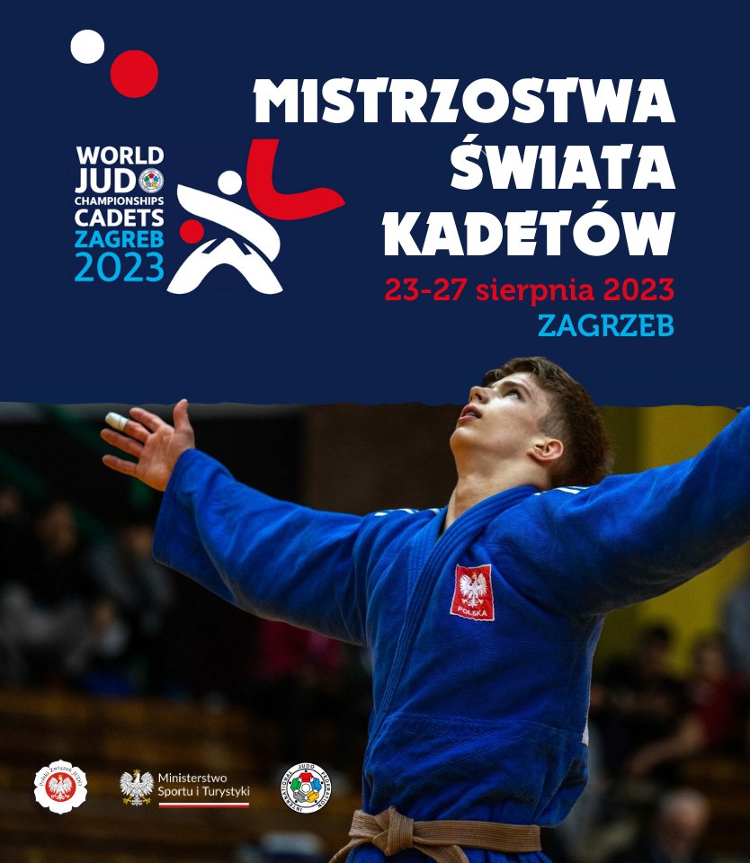 Mistrzostwa Świata Kadetów w Zagrzebiu❗️🇵🇱 Oglądaj walki na żywo z 🇭🇷 #JudoCadets na judotv.com i kibicuj naszym! 🇵🇱🥋👍
Walczą Szymon Szulik (-66kg), Maria Jesionek (-52kg), MagdaGlubiak (-63kg), Emila Bielawska (-57kg) oraz Zuzanna Banaszewska (+70kg)