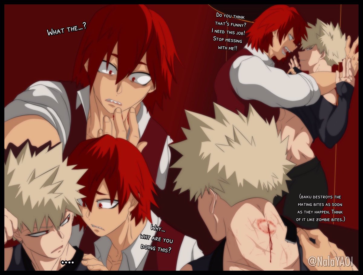 NalaYAOI's tweet photo. Omega „house“ AU

CW: angst, blood, sexwork, self.harm, dubcon

No.1 employee Bakugou meets the new bartender Kirishima who turns out to be an alpha that is immune to omega pheromones. Ofc the omega feels challenged since no alpha ever was able to resist him…

#kiribaku https://t.co/rwSFfc1lfp