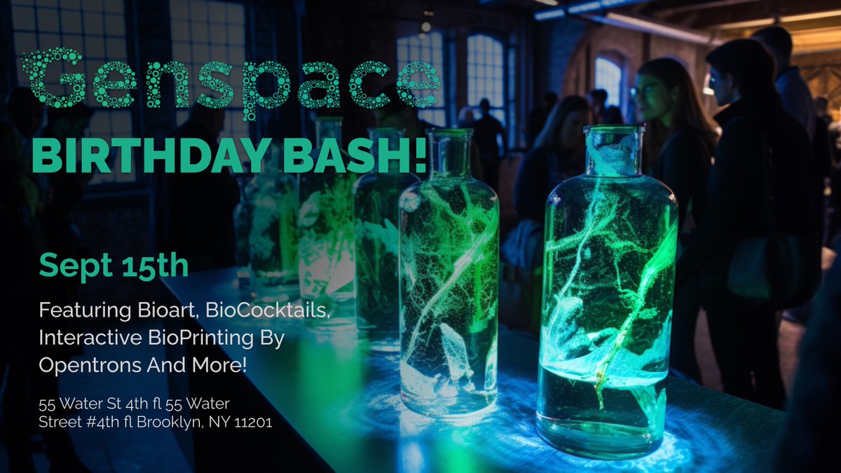 genspacenyc's tweet photo. Calling all science enthusiasts, innovators, and community supporters! 

This will be a spectacular event marking another year of groundbreaking scientific exploration, collaboration, and education. 

Join us! Get your tickets today: https://t.co/lKC3anDW8Y https://t.co/GwKxV3NSBp