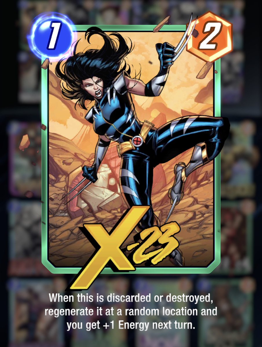 For any of my #MarvelSnap players out there:
This has to be the best X-23 Deck for pushing Ladder if you’re not in Infinite already!

Great combos, Outstanding endgame power too!

RT’s and Likes are appreciated!