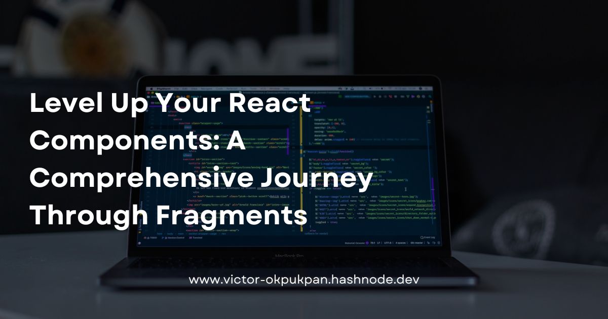 victorokpukpan_'s tweet photo. I just published my first article on "React Fragments" over at #hasnode. All developers curious about UI optimization should give it a read. I'd love to hear your thoughts.

Check it out and drop a comment! Thanks for the support!

https://t.co/BO5wP5G9sK https://t.co/0mxtipaZtH
