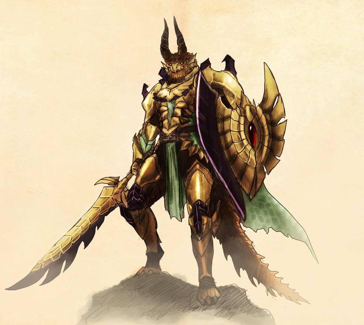 JunBTacuyan's tweet photo. Elder Dragonborn - Paladin 
Shaga https://t.co/JkGJJpZsK8