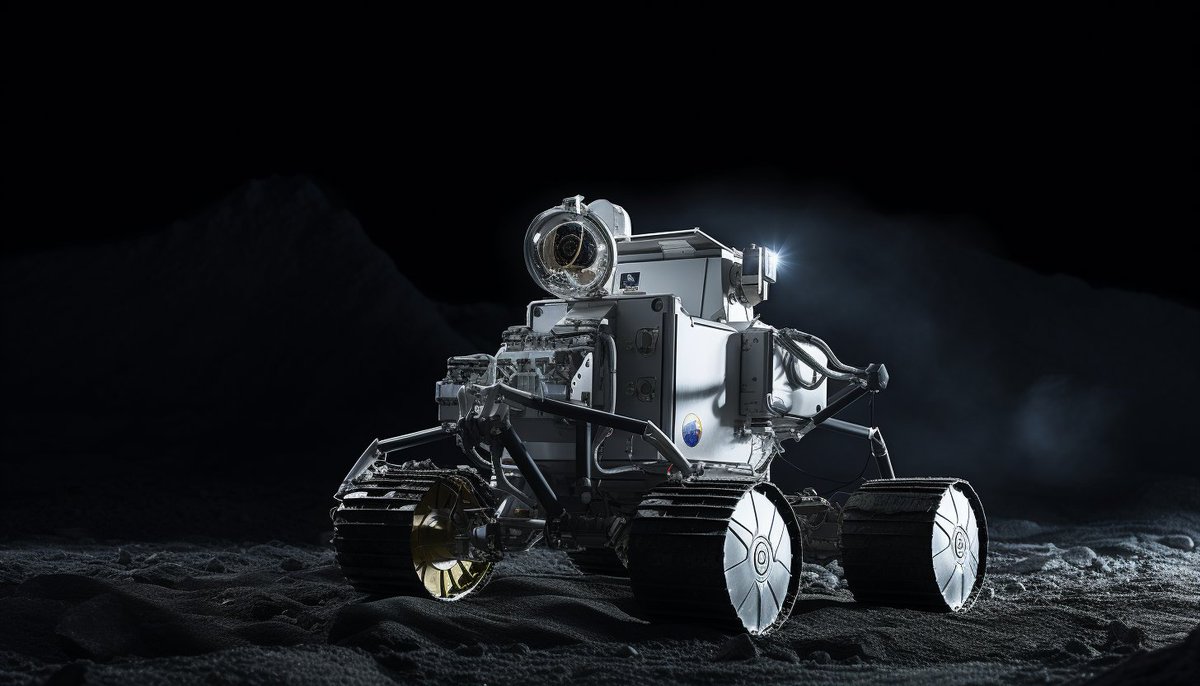 _iyashishukla's tweet photo. AI Imagined!
Lander "Vikram" at the lunar south pole, a region with water ice, or frozen water, that could be a source of oxygen, fuel and water for future moon missions.
#Chandrayaan_3 #Chandrayaan3Landing #midjourney #midjourneyart #buffoonai #aiartcommunity https://t.co/jW3EbRWdkH