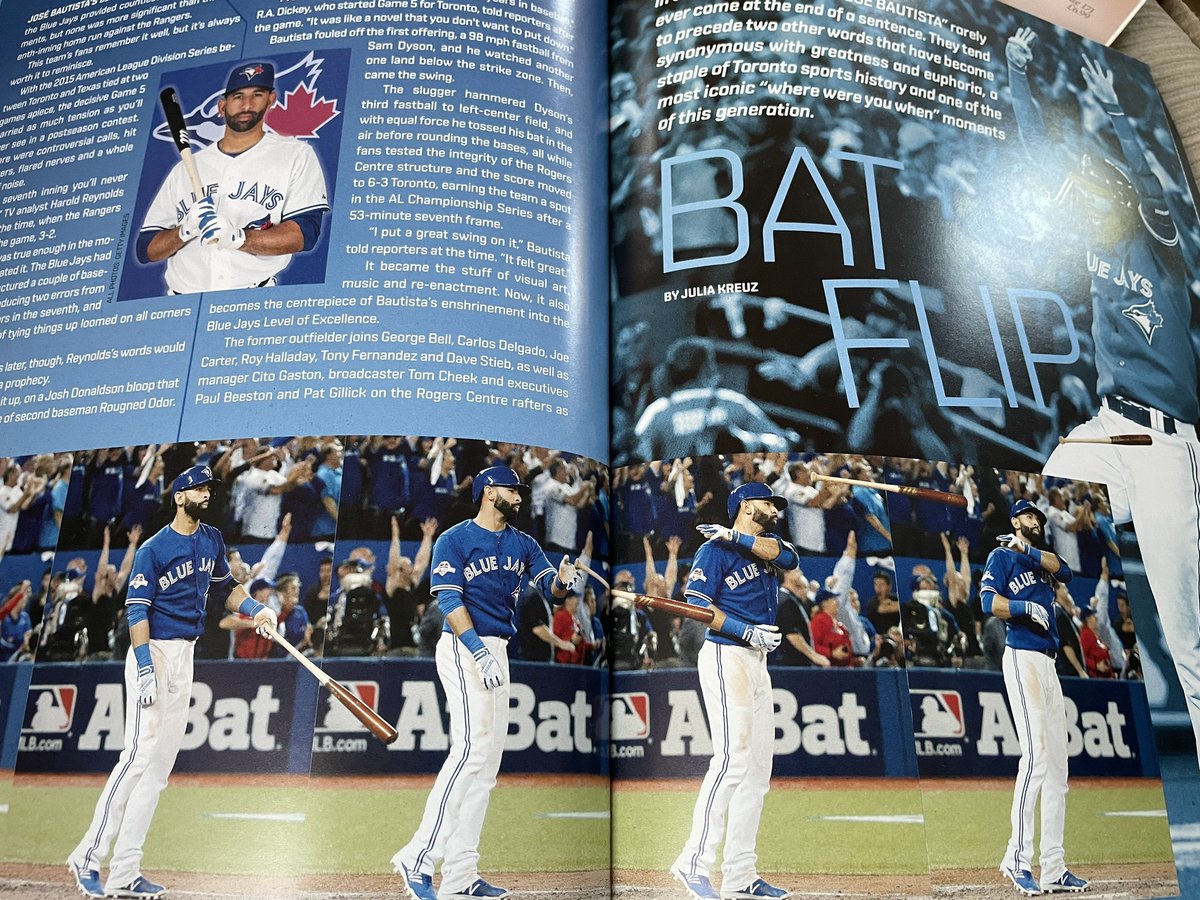BlueJaysFansUK's tweet photo. Just reading my way through the @JoeyBats19 Level of Excellence programme. 

Never tire reading about this! 💙⚾️

#batflip #joeybats19 #levelofexcellence #thebatflipheardaroundtheworld #bluejays https://t.co/zkUn4JPfgC