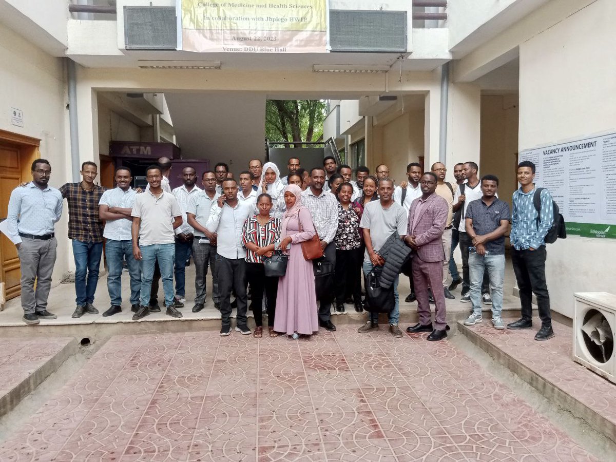 DDUniv's tweet photo. የድሬዳዋ ዩኒቨርሲቲ ህክምናና ጤና ሳይንስ ኮሌጅ Jhpiego HWIP ጋር በመተባበር ተቋማዊ የጥራት ግምገማ አውደ ጥናት አካሂዷል። https://t.co/TJnzY7OFWi