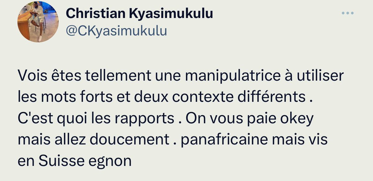 Nath_Yamb's tweet photo. Cet individu, comme d’autres par ici, a trouvé utile de vouloir me dénier ma qualité de panafricaine parce que je vivrais en Suisse. J’en vois qui font des ulcères au duodénum parce que j’ai une nationalité européenne et une autre africaine, comme mes frères @KemiSeba1 ou @FranklinNYAMSI. 

Je vais tous les sortir gratuitement de l’ignorance dans laquelle ils pataugent, en leur apprenant que le panafricanisme est né dans les diasporas africaines, d’abord aux USA au 18e siècle, avec William DuBois et Marcus Garvey, entre autres.

Le panafricanisme s’est ensuite répandu dans les diasporas en Europe et aux Antilles au 19e siècle, avant de descendre vers le continent au 20e siècle. 

C’est aux Etats-Unis, pendant ses études, que Francis Nwia-Kofi Ngonloma prit connaissance du mouvement panafricain, dont il deviendra une des grandes figures sous le nom de Nkwame Nkrumah, nom qu’il adopta alors qu’il avait déménagé des USA vers l’Angleterre. Ce n’est pas un hasard si les cinq premiers Congrès panafricains ont tous eu lieu dans la diaspora.

Plutôt que de venir afficher ici votre méconnaissance sidérante de certains sujets, utilisez donc votre data pour googler Richard Wright, George Padmore, CLR James, Antenor Firmin etc. 

Au 21e siècle, avec internet, l’ignorance est un choix. Tsuippp!