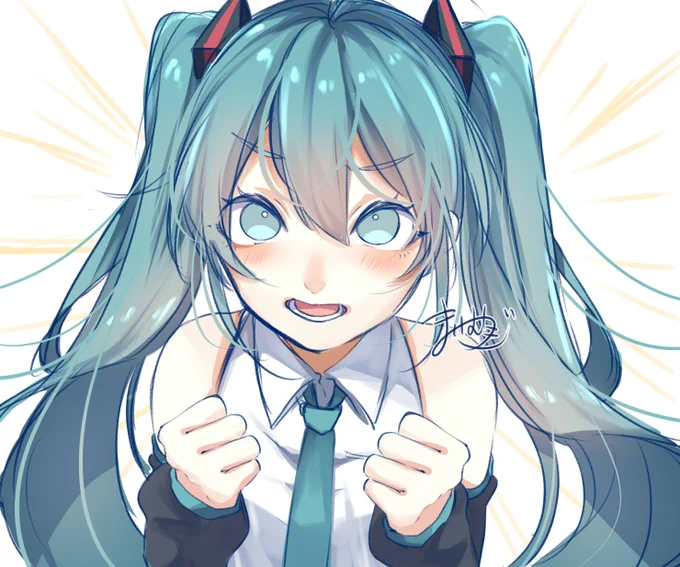 よそ見しないでミクを見て!!!#初音ミク #VOCALOID 