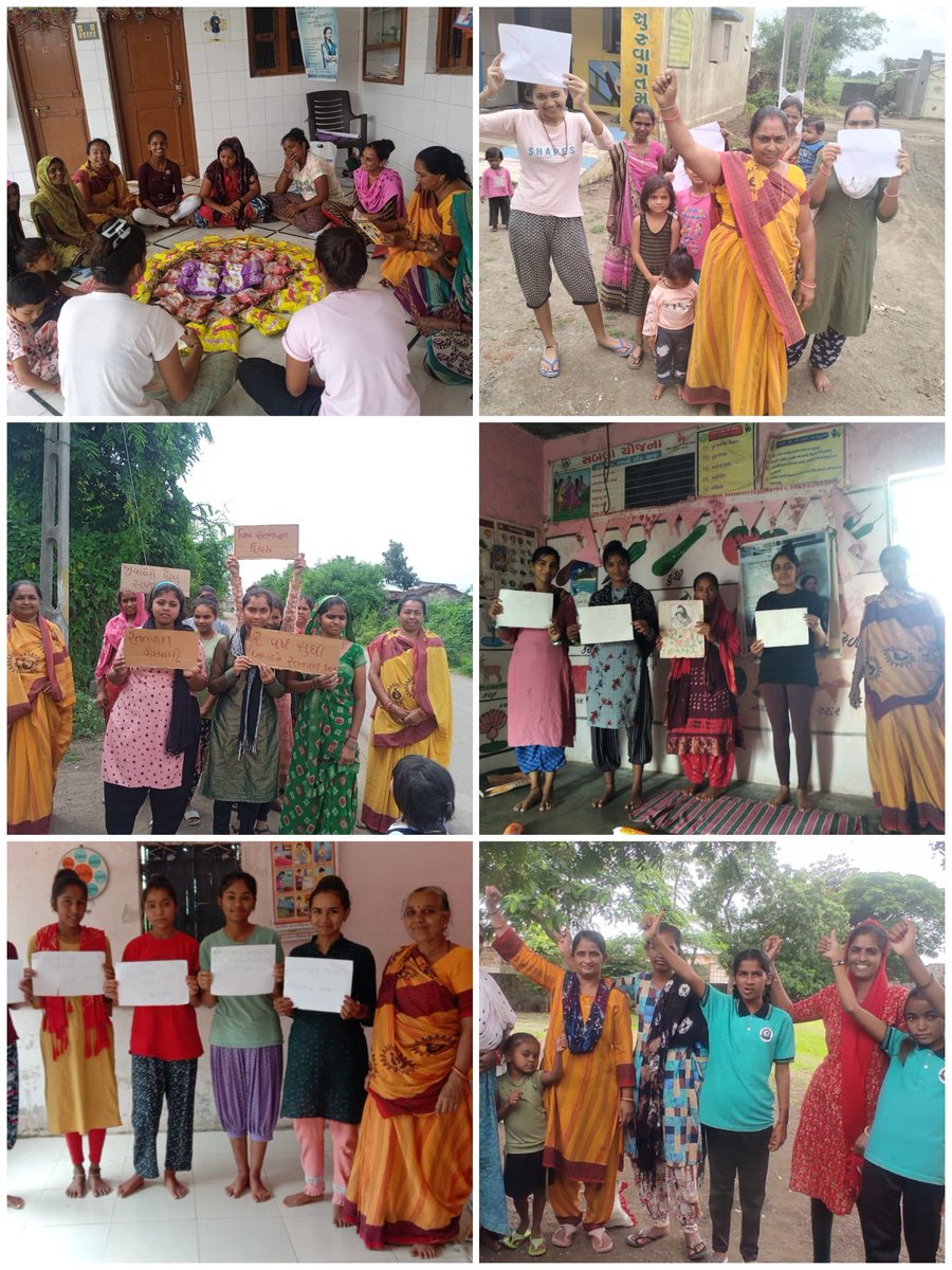 આજ રોજ ICDS ઘટક ભેંસાણની વિવિધ આંગણવાડીઓ મધ્યે પૂર્ણા દિવસની ઉજવણી કરવામા આવીnજેમાં કિશોરીઓ દ્વારા સ્તનપાનને લગતા ચાર્ટ પોસ્ટર બનાવવામાં આવ્યા અને સ્તનપાનનું મહત્વ સમજાવવા રેલી યોજી અને શિક્ષણ વિશે જાગૃત કરવામાં આવ્યા
<a href="/IcdsDist/">ICDS PO Junagadh</a> <a href="/BhanubenMLA/">Bhanuben Babariya</a> <a href="/nirala_kk/">KKNirala</a> <a href="/PoshanAbhiyaan/">Poshan Abhiyaan</a> <a href="/WCDGujarat/">Women & Child Development, Govt of Gujarat</a>