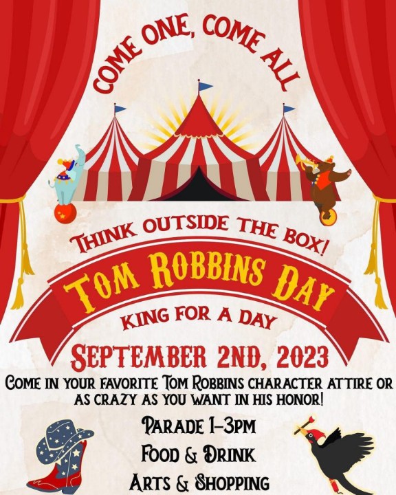 —𝐓𝐎𝐌 𝐑𝐎𝐁𝐁𝐈𝐍𝐒 𝐃𝐀𝐘—
𝐒𝐞𝐩𝐭𝐞𝐦𝐛𝐞𝐫 𝟐𝐧𝐝, 𝟐𝟎𝟐𝟑
𝐋𝐚 𝐂𝐨𝐧𝐧𝐞𝐫, 𝐖𝐚𝐬𝐡𝐢𝐧𝐠𝐭𝐨𝐧 🦜

lovelaconner.com/tom-robbins-da…