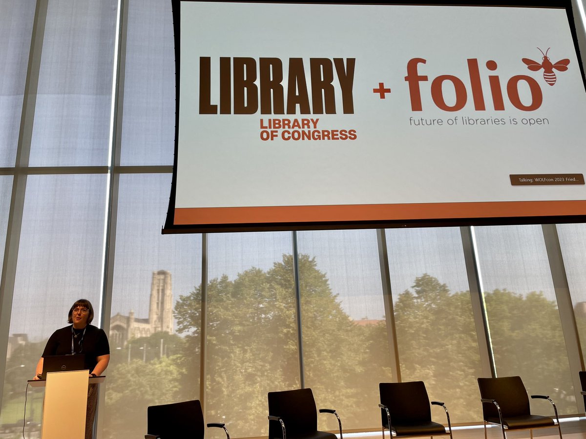 The Open Library Foundation (@openlibraryfdn) on Twitter photo <a href="/UChicagoLibrary/">UChicago Library</a> @torstenreimer Caitlin Stewart from <a href="/librarycongress/">Library of Congress</a> talked about their commitment to the <a href="/FOLIO_LSP/">FOLIO-Open Libraries</a> #opensource community. <a href="/UChicagoLibrary/">UChicago Library</a> @torstenreimer Caitlin Stewart from <a href="/librarycongress/">Library of Congress</a> talked about their commitment to the <a href="/FOLIO_LSP/">FOLIO-Open Libraries</a> #opensource community.