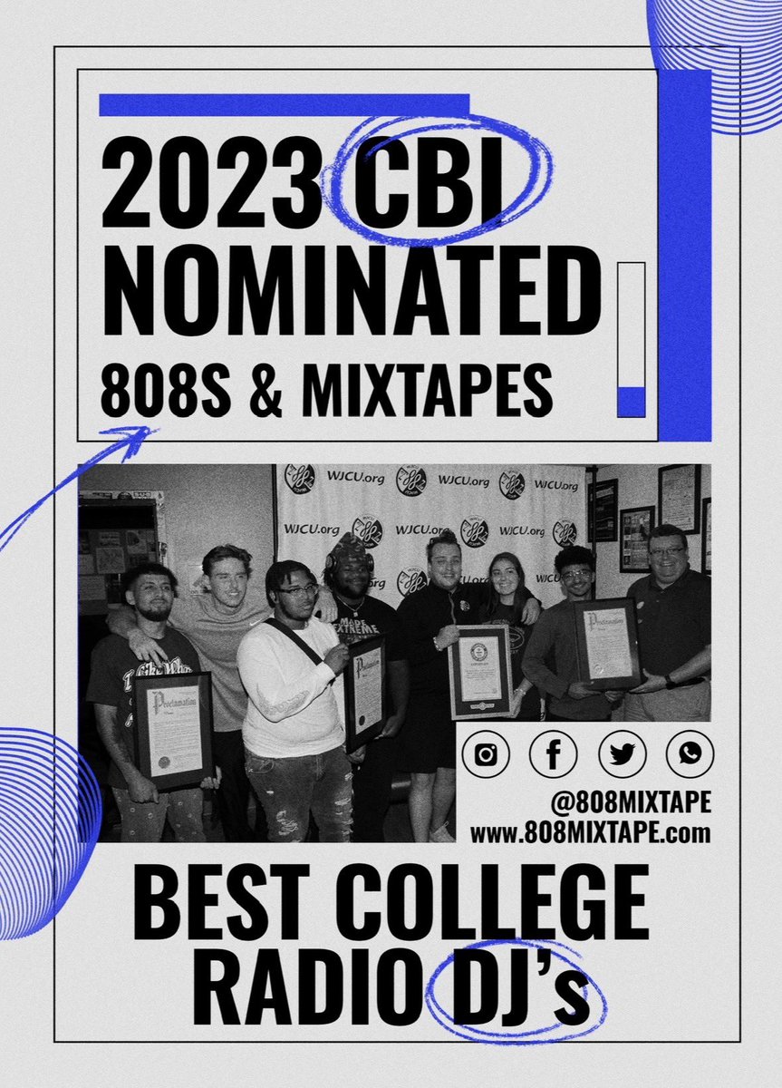 Congratulations to our very own <a href="/808Mixtape/">808s and Mixtapes</a> on being nominated for “Best College Radio DJ” by <a href="/AskCBI/">CBI</a>!!!