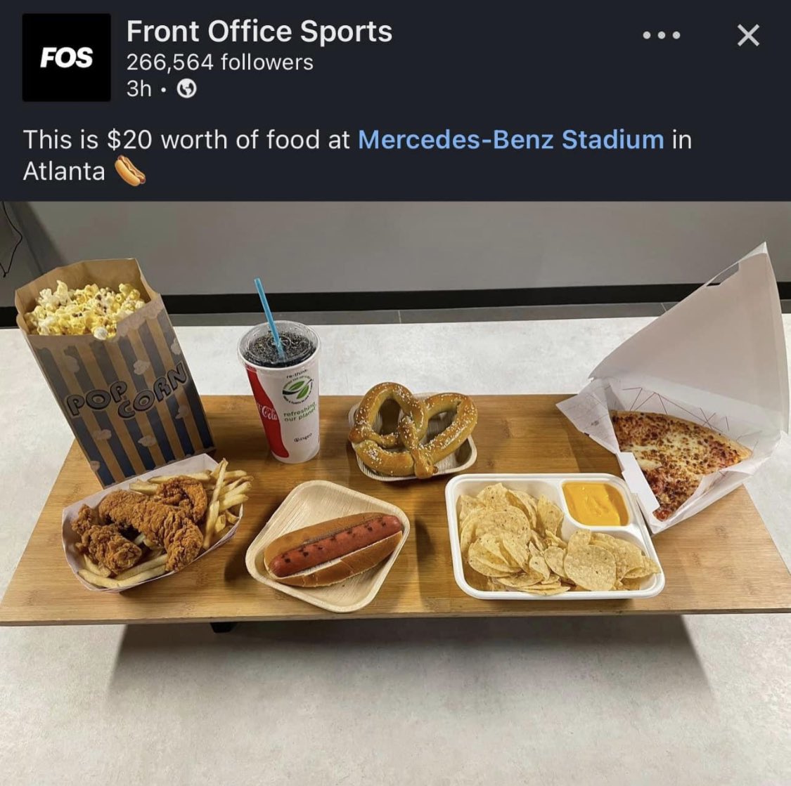 How it should be. #sports #stadiumfood #foodcost #cheaperfood #sportsbetting