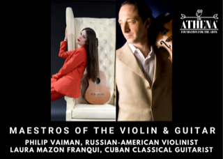 officialnoho's tweet photo. Maestros of the Violin and Guitar bring duos and solos to NOHO! Russian-American violinist Philip Vaiman and Cuban guitarist Laura Mazon Franqui bring their stellar performances to @TheAthenaArts  2023 Summer Concert Series on Sunday, September 10!
https://t.co/hf9788NnGe https://t.co/58f3YbU2y9