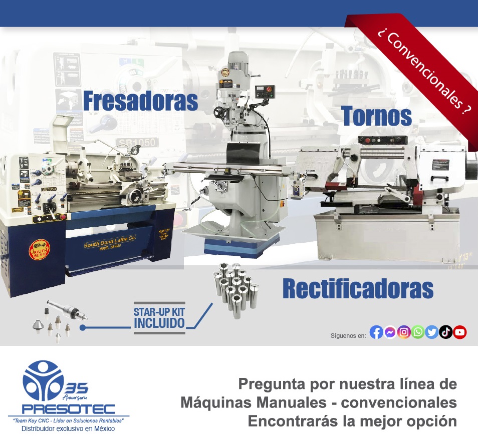 presotec's tweet photo. ¿Buscas máquinas convencionales?
Dentro de nuestra línea de máquinas manuales, ofrecemos todo una gama de características y marcas. Dinos tu proyecto y nosotros te apoyamos en toda la asesoría para tu correcta adquisición.
WhatsApp: 52 1 81 2905 1999 #presotec https://t.co/2ayx6sg925