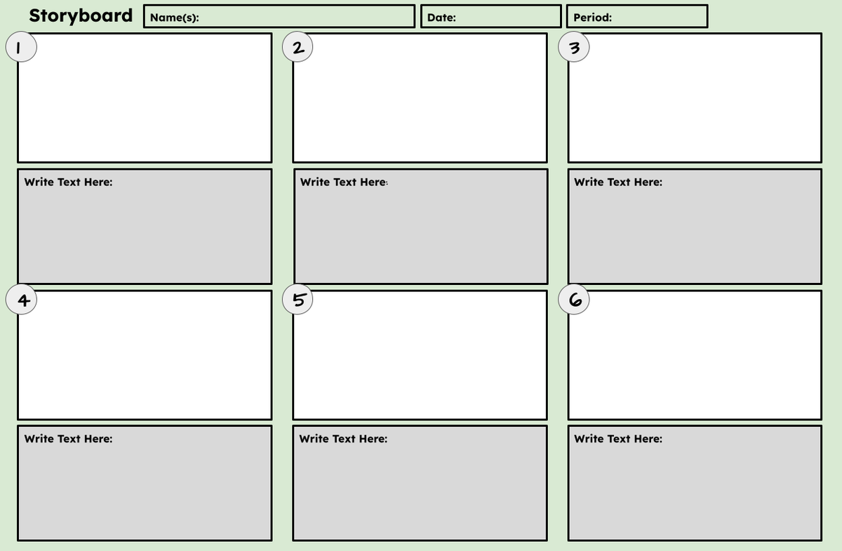 Let your students brainstorm ideas using this storyboard template from The EdTech Workshop. #edutwitter #teachertwitter #GoogleEDU #edtech #edtech #TEACHers 
🔗to create-a-copy: tinyurl.com/ycksuvnu
* DM me for details on how I can create something for you!