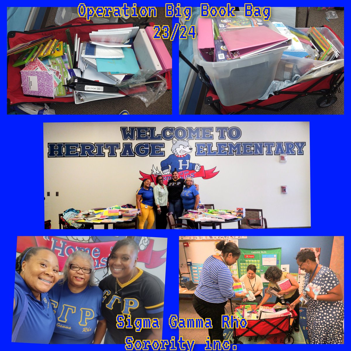 Thank you @sigmagammarho  for your love gift Operation Big Book Bag 23-24.