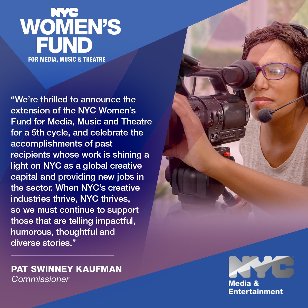 We're thrilled to announce the extension of #NYCWomensFund for a 5th cycle, and celebrate accomplishments of past recipients whose work's shining a light on NYC as a global creative capital & providing new jobs in the sector. NYC creatives, apply today: nyfa.org/nycwomensfund.