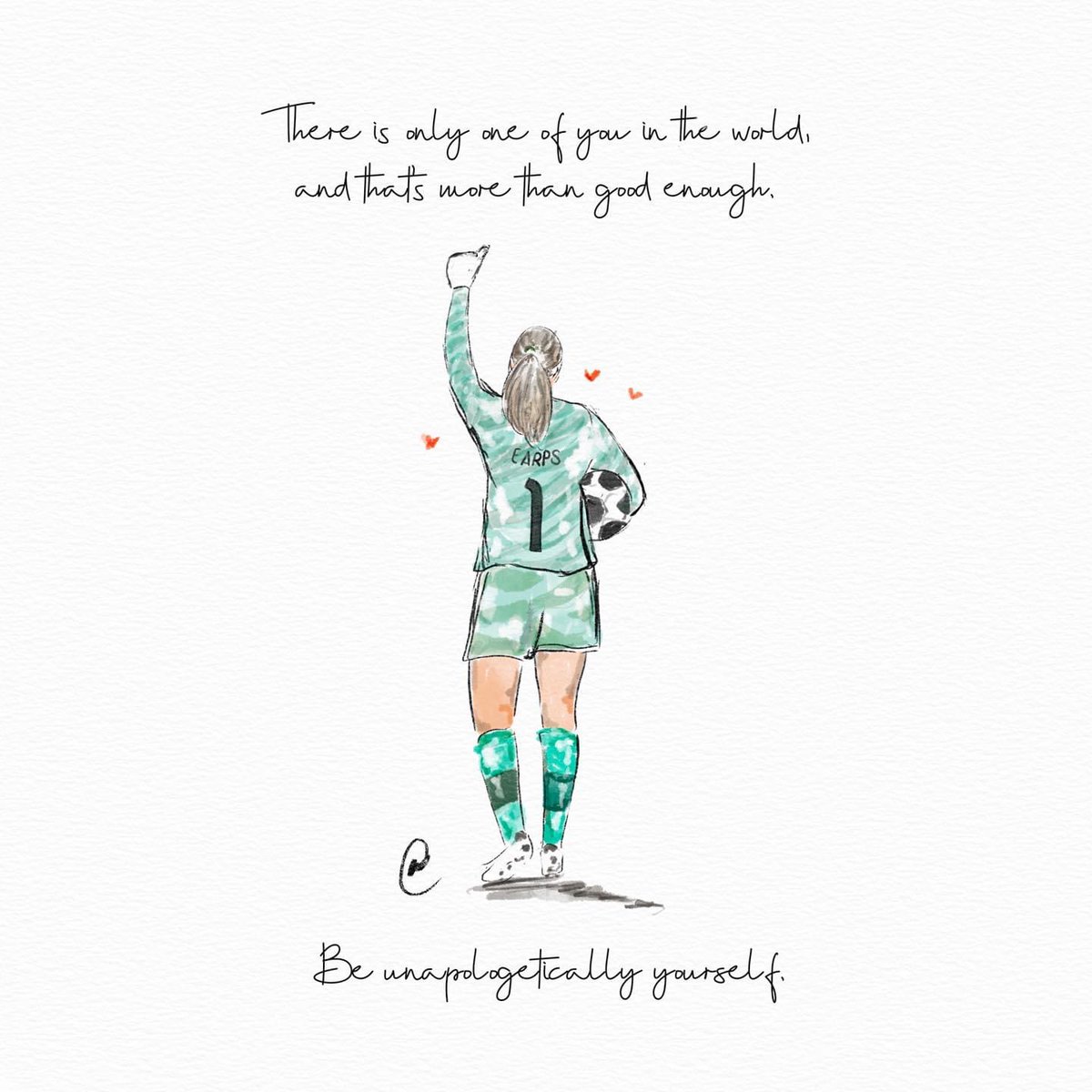 100% this 💙. 

©lucyclaireillustration ⚽️❤️