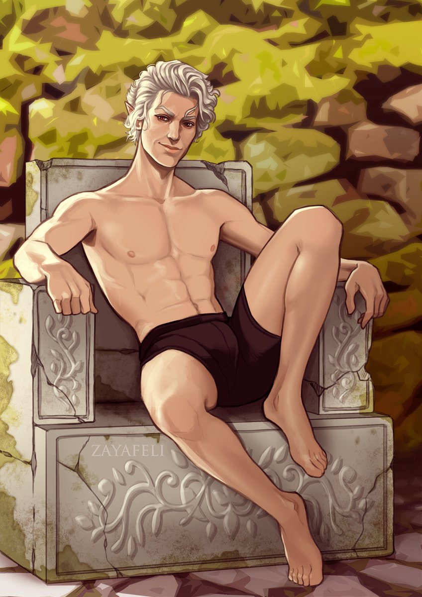 zayafeli's tweet photo. I return to give you everyone's favourite Baldur's Gate 3 thirst trap ✨Spicy version on my P*treon. https://t.co/FKo1ne7cNx