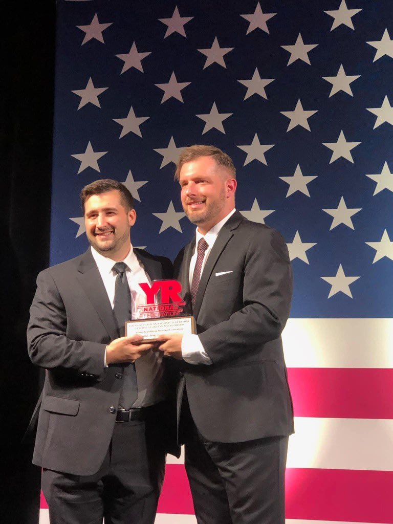 We are proud to congratulate Massachusetts' own Joe Paru on his well deserved election as @yrnf National Treasurer! Joe also receive the General George Olmsted award. Congrats, Joe! #YoungRepublicans