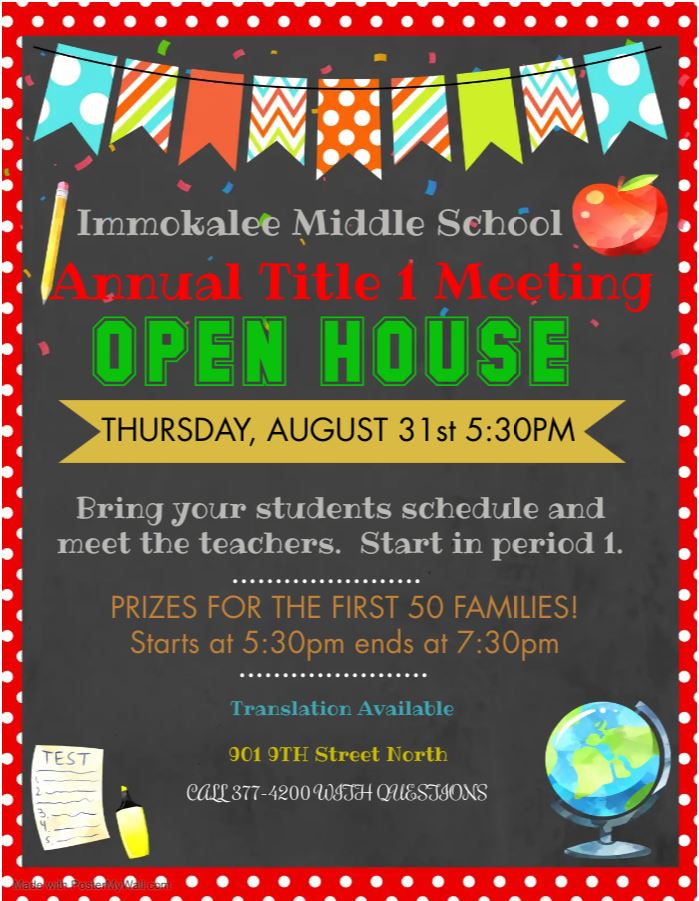 See you at our Open House! Go Indians, pride in the tribe! <a href="/IMS_Indians/">Immokalee Middle</a>