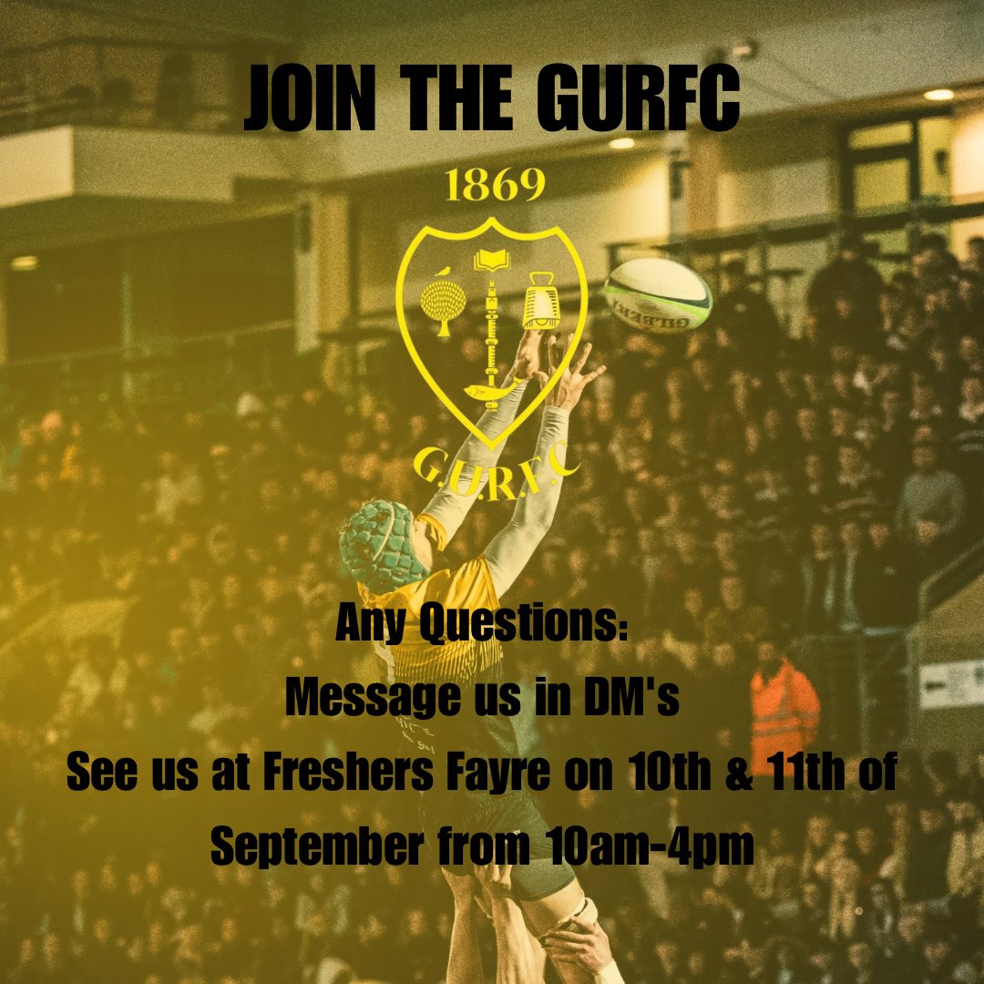 GUSAMensRugby's tweet photo. If you are a Fresher coming to Glasgow or looking to rekindle your love for the game there’s no better place to do it than with the exciting rugby and class atmosphere of the GURFC

➡️4 Active Teams 
➡️Current Scottish 1A Champions
➡️Weekly Socials

Any Questions DM us. https://t.co/ISDIFXNvQc
