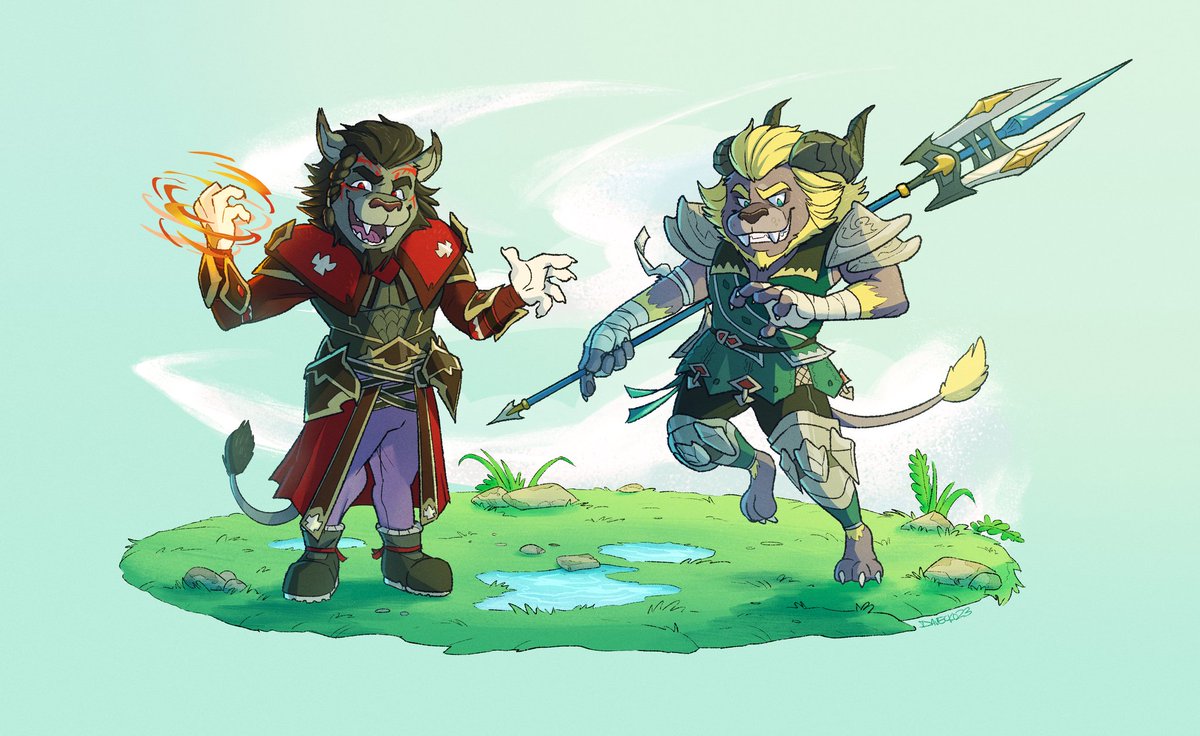 Hrothgars.

Big cattos with advanced weaponry!

For <a href="/Korozar_Derg/">Korozar</a>