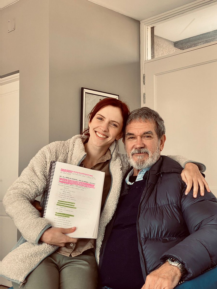 Con mi admirada @florcappielo en la peli "Antes del adios". <a href="/checontenidos/">Che Contenidos</a> <a href="/juancitopaya/">Juan Payares</a> <a href="/yotich/">Pablo Yotich</a>