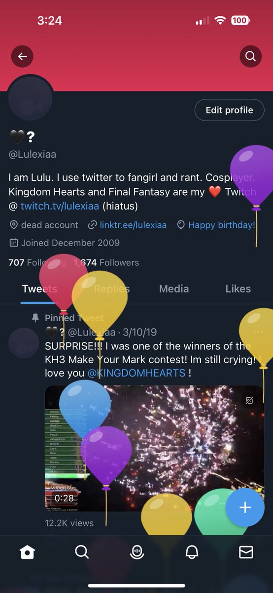 Lulexiaa's tweet image. BALLOONS!!! 🎈🎊🎂🥳