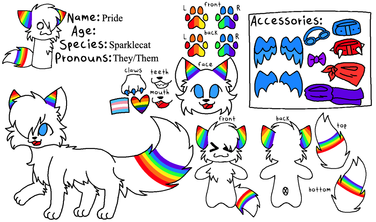 xXSixtailXx's tweet photo. I redesigned my #prideOC, Pride ๐ฑ๐ณ๏ธโ๐๐ณ๏ธโโง๏ธ
#pride #pridecore #redesign #furryredesign #furry #furryfandom #furrycore #furryart #furryartwork #furrycharacter #furryoc #furryreferencesheet #furryrefsheet #referencesheet #refsheet #sparkledog #sparklecat #sparklefur https://t.co/Alcp5w8xPz
