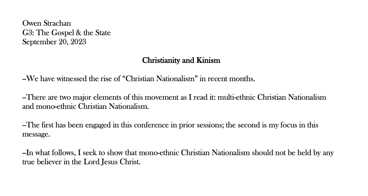 ostrachan's tweet photo. In one month, "The Gospel &amp; the State" kicks off. I was going to give a broad message on "Christian Nationalism." But in watching white nationalism gain strength, I'm changing that.

My message is now entitled "Christianity and Kinism."

Join us.

Sign up: https://t.co/95H1fpaER1 https://t.co/Td8vB5ib3X