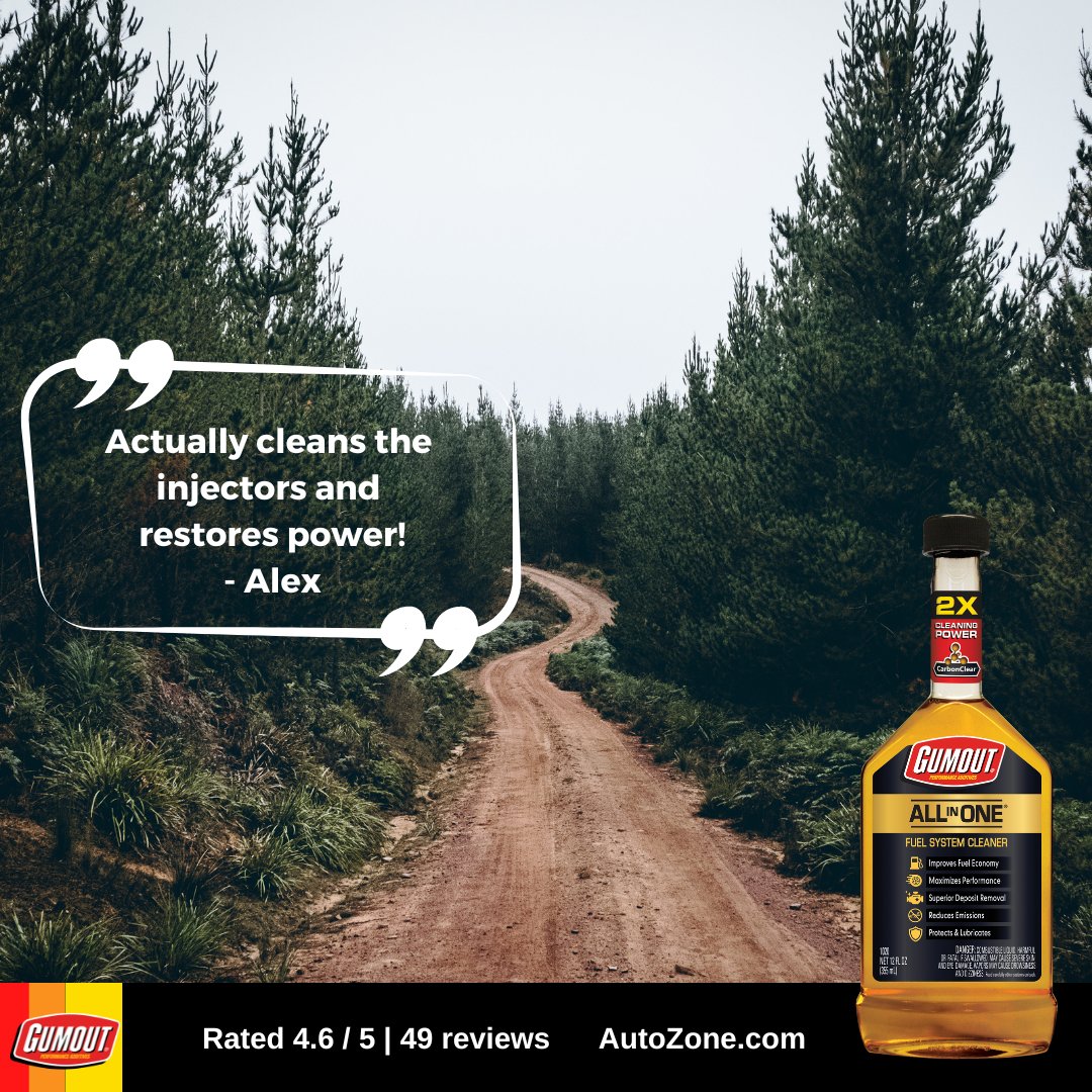 Need to improve your fuel economy and performance? Go with Gumout® ALL IN ONE® Fuel System Cleaner and get it done.
#GoWithGumout #ScientificallyProven