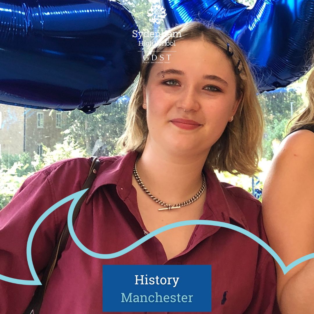 SydenhamHigh's tweet image. “I was crying as I was so happy!” Ruby is delighted at achieving her first choice place at @ManchesterUniv to study History whilst Isabela will go to Leeds to study History of Art. We look forward to welcoming you all back soon! #alevels2023 #alevelresults2023  #forgeyourownpath