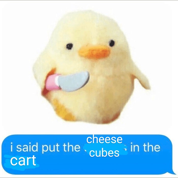 me, as a kid, when my parents expected me to just eat from the block of cheese 🐤⚔️🧀  

.
.

#meme #memes #cleanmemes #cheese #cheeselove #cheeselover