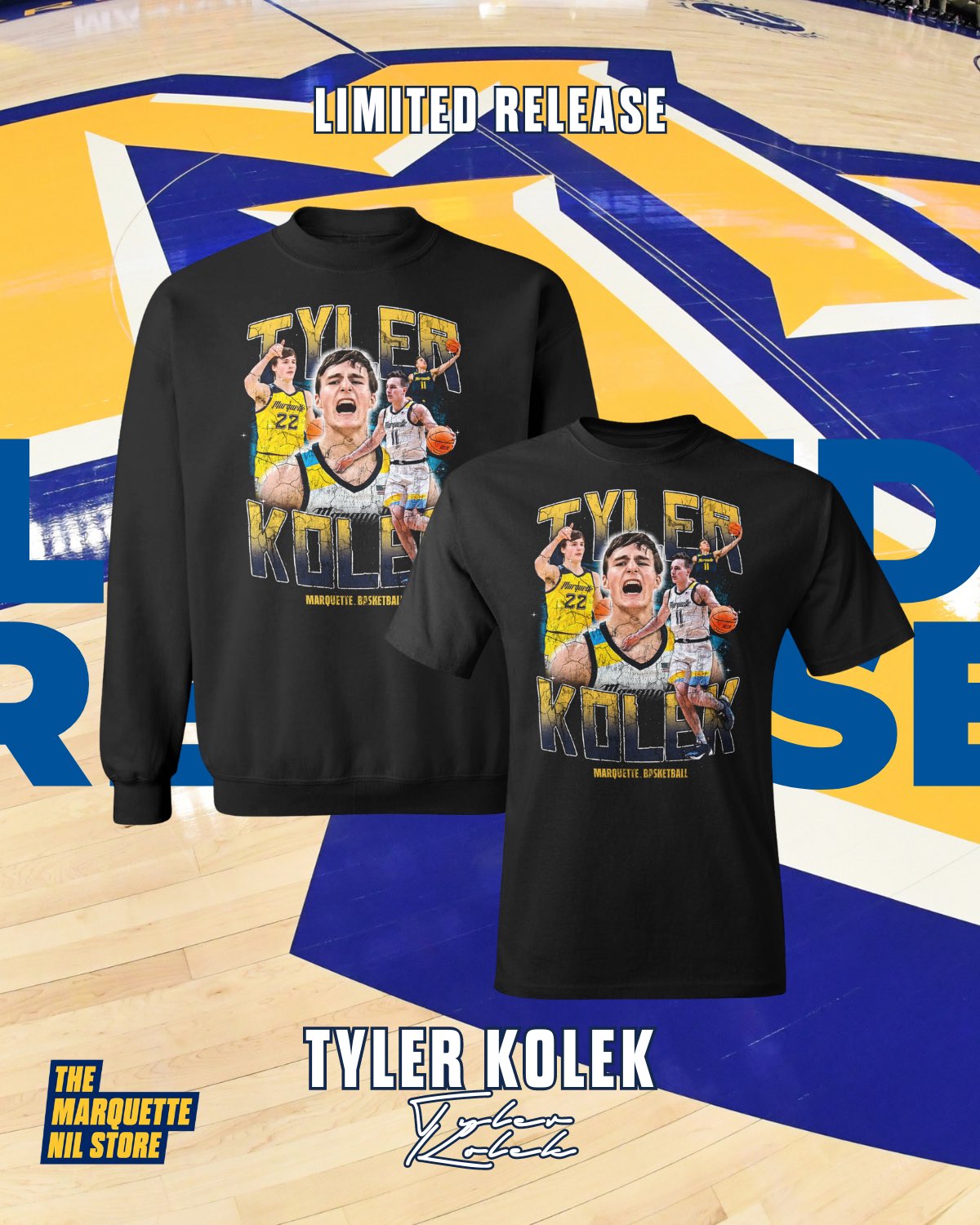 Tyler Kolek  #11 – The Marquette NIL Store