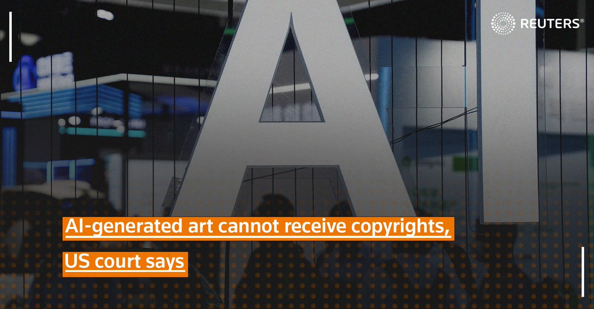 AI-generated art cannot receive copyrights, US court says
