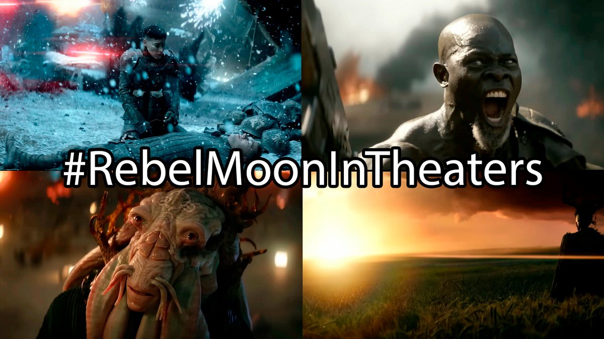 #RebelMooninTheaters #RebelMoon es una película que merece verse en cines, vamos #Netflix queremos verla en la pantalla grande!!! #ZackSnyder 

RT si tb la quieres ver en el cine!!!