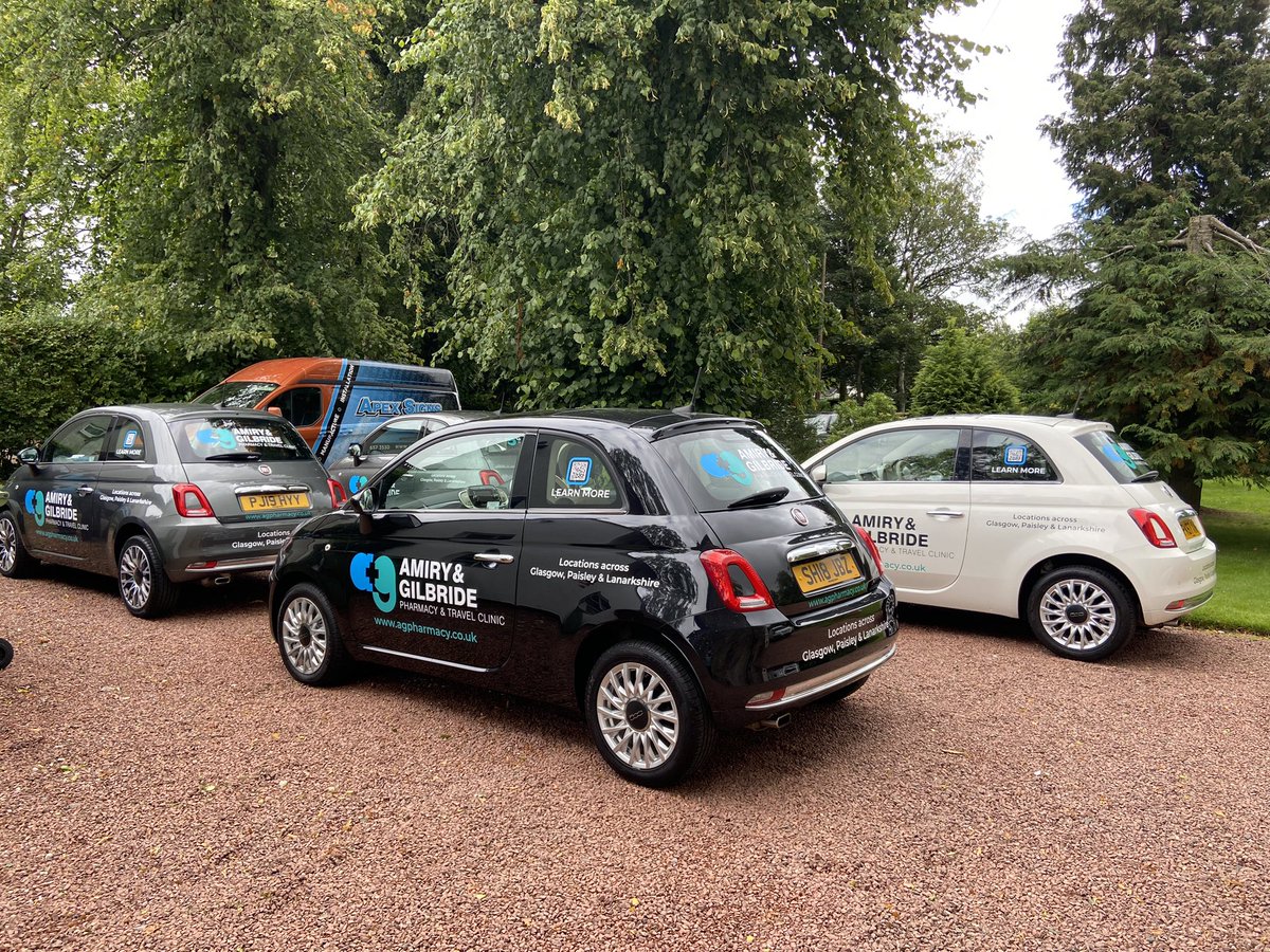 ApexSigns's tweet image. Another job completed for Amiry &amp;amp; Gilbride Pharmacy,  

Move your business to the next level with effective vehicle graphics from Apex Signs Scotland